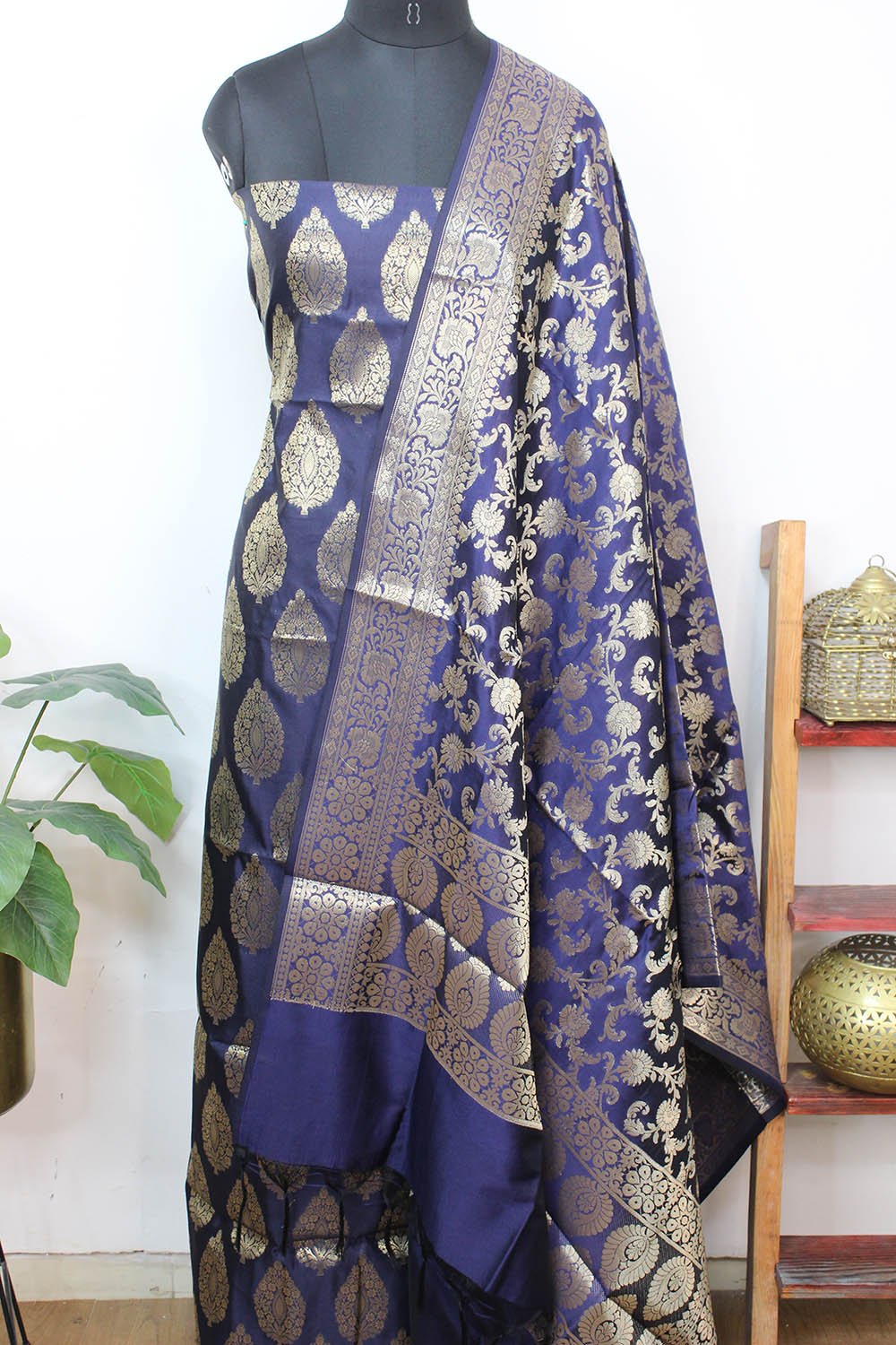 Readymade stitched Hunter Green Hand Block Printed Cotton Suits With Cotton  Dupatta | Kiran's Boutique